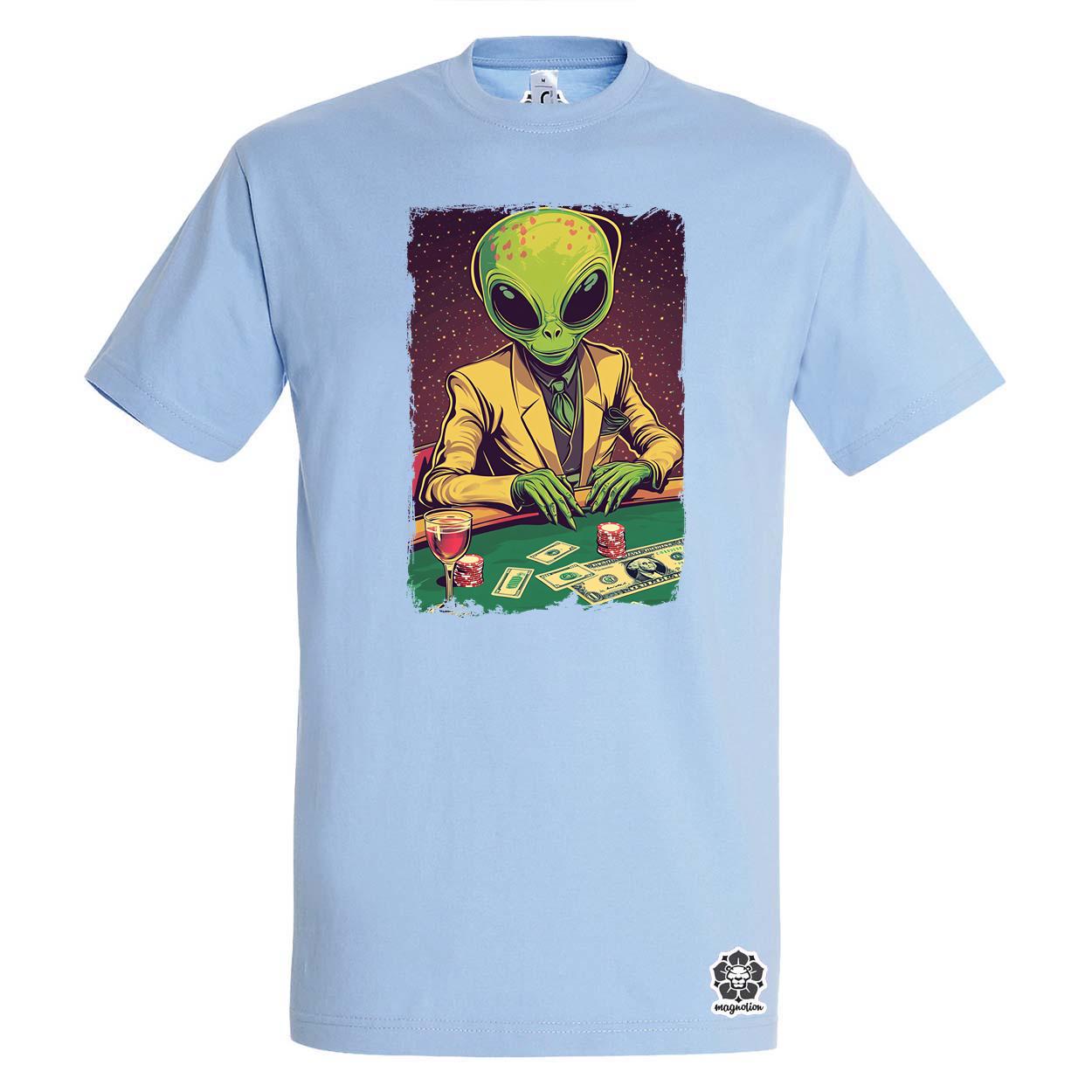 Alien póker v1 egyedi póló 