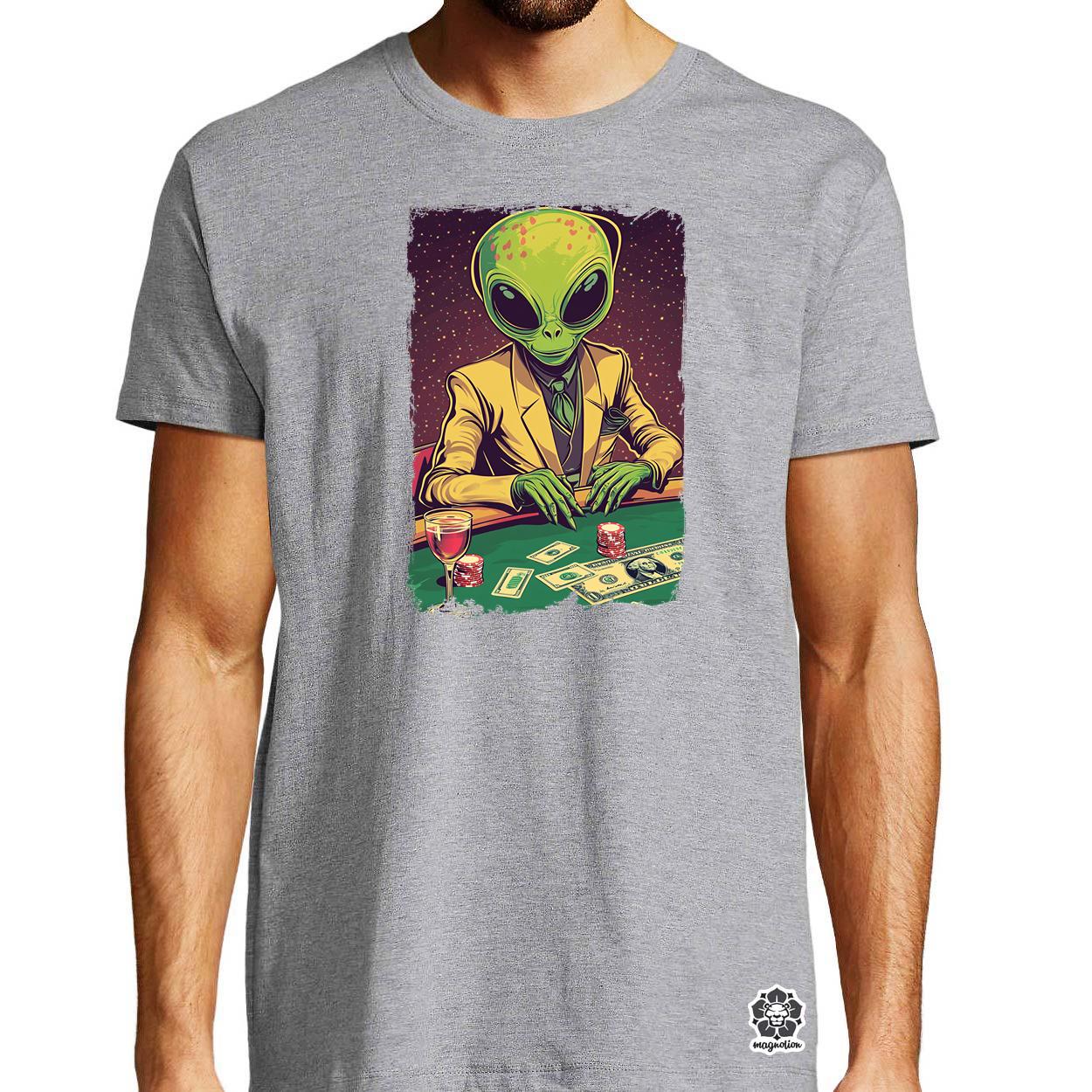 Alien póker v1 egyedi póló 