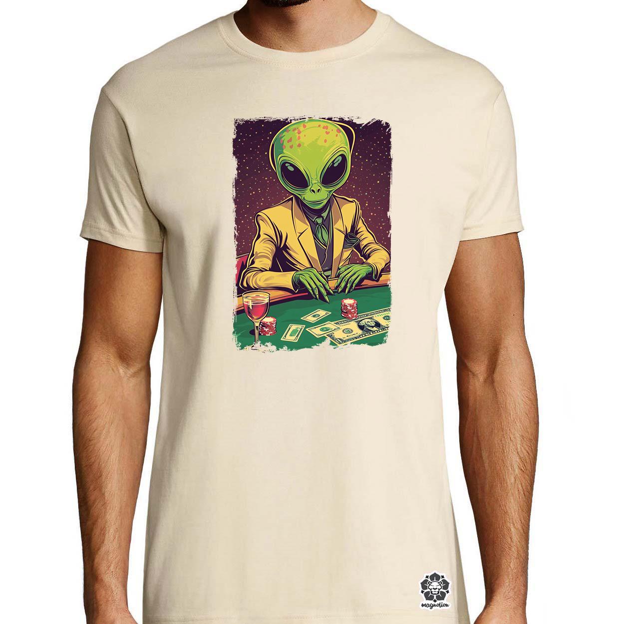 Alien póker v1 egyedi póló 