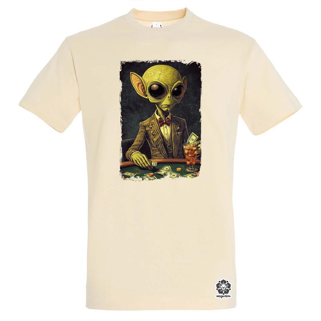 Alien póker v8 egyedi póló 