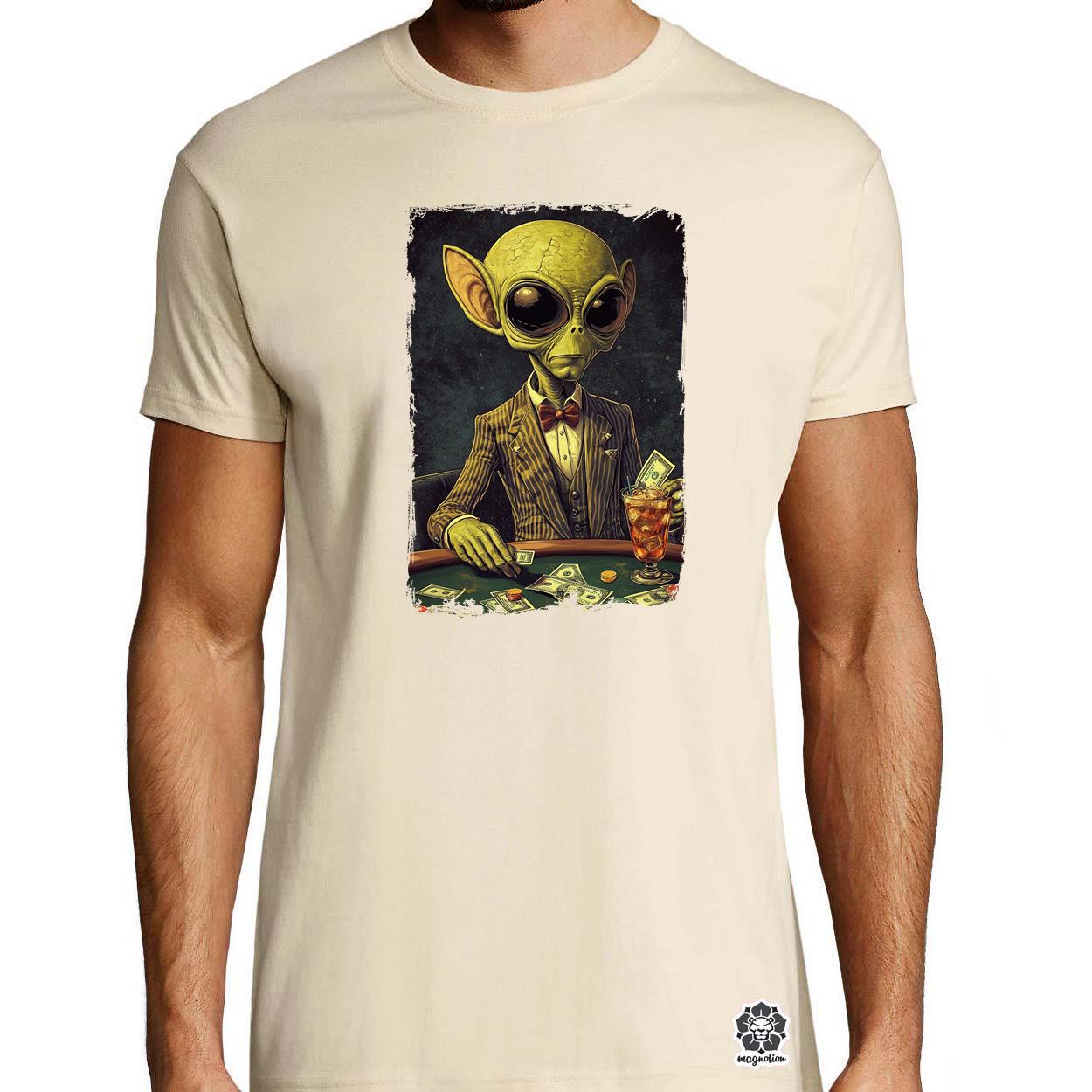 Alien póker v8 egyedi póló 