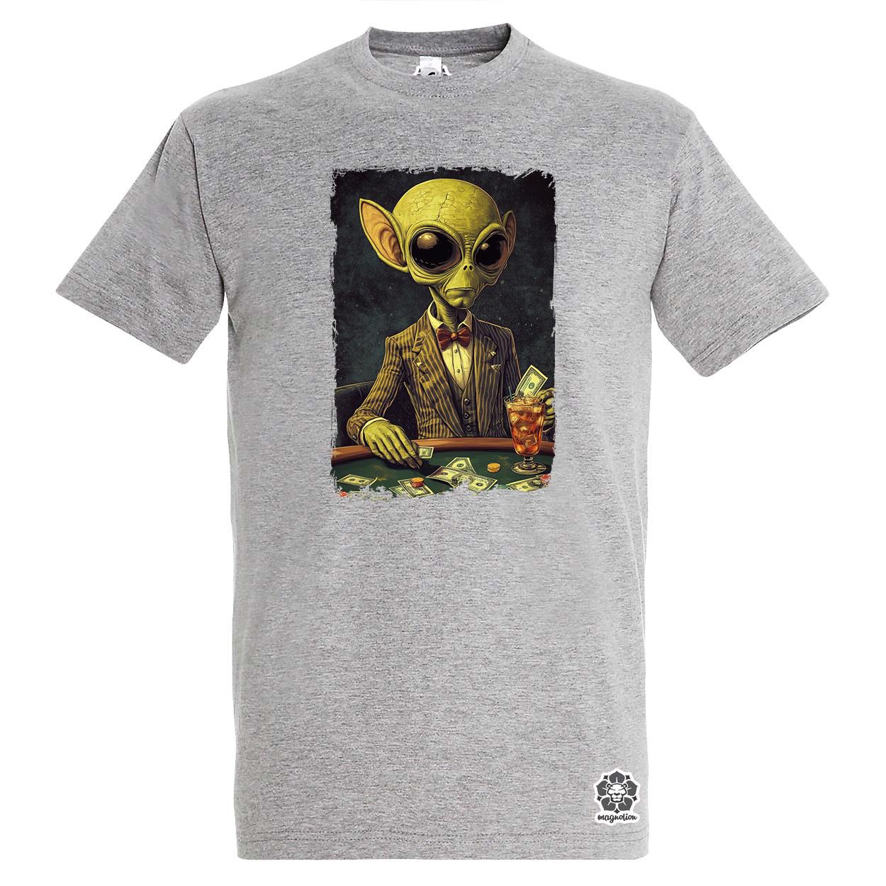 Alien póker v8 egyedi póló 