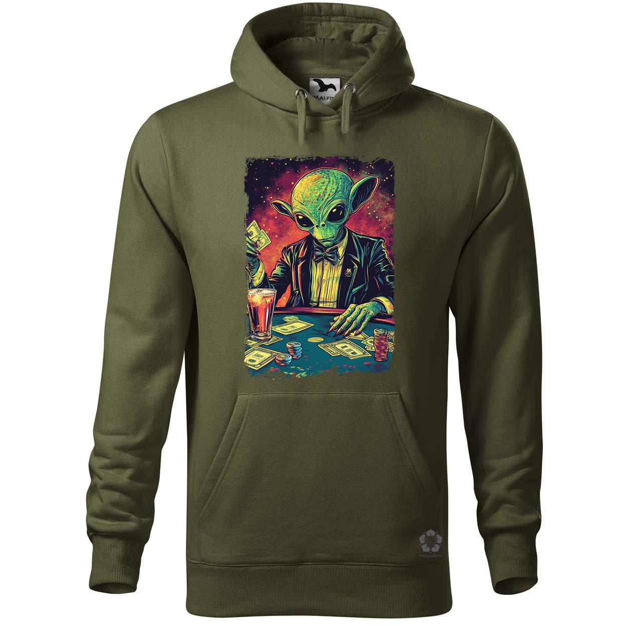 Alien póker v5 egyedi  pulóver 