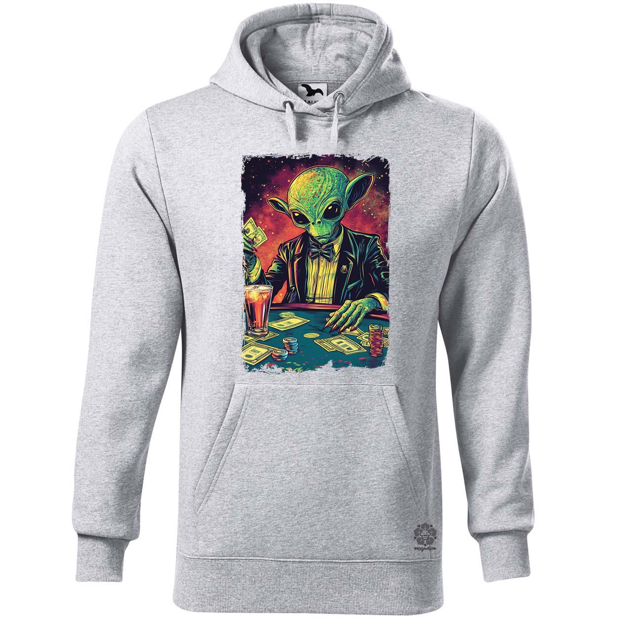 Alien póker v5 egyedi  pulóver 